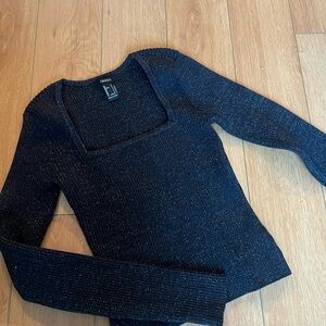 Forever 21 Black Sparkle Women's Sweater